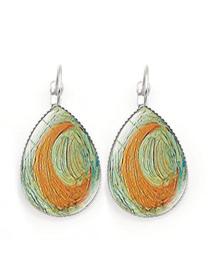 Boucles d'oreilles vintage art Van Gogh femme