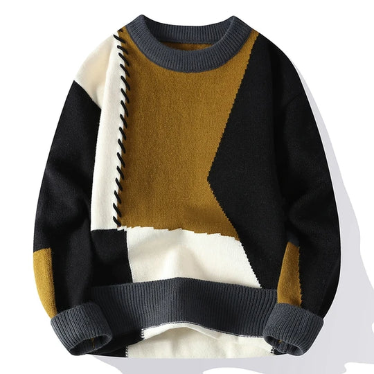 Pull col roulé homme