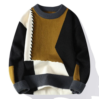 Pull col roulé homme