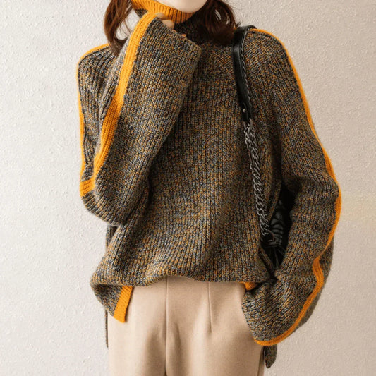 Pull col roulé en maille femme – Ravelyn