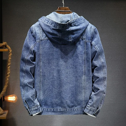 Veste en jean vintage à capuche homme – Joe