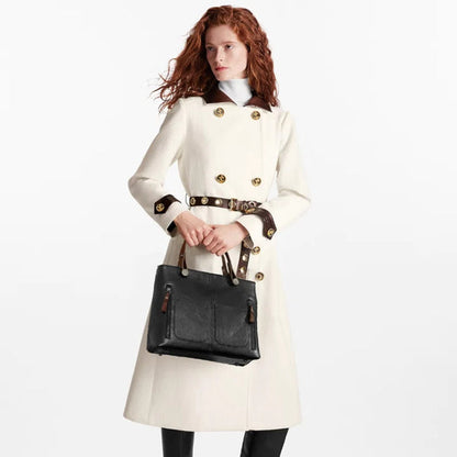 Sac en cuir végétal multi-compartiments femme – Verona