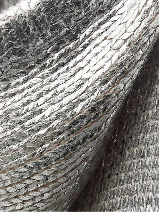 Pull métallisé femme
