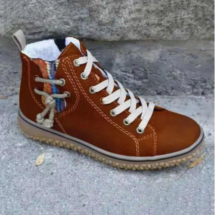 Chaussures en cuir vintage élégantes femme – Elvera