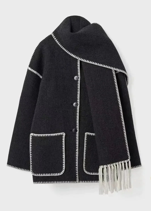 Manteau cape en laine femme – Pamela