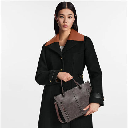 Sac en cuir végétal multi-compartiments femme – Verona