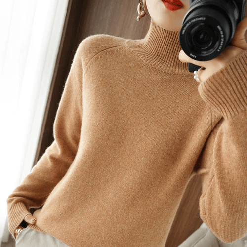 Pull col roulé uni femme – Michelle