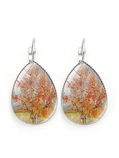 Boucles d'oreilles vintage art Van Gogh femme