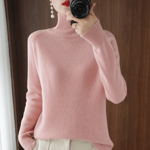 Pull col roulé uni femme – Michelle