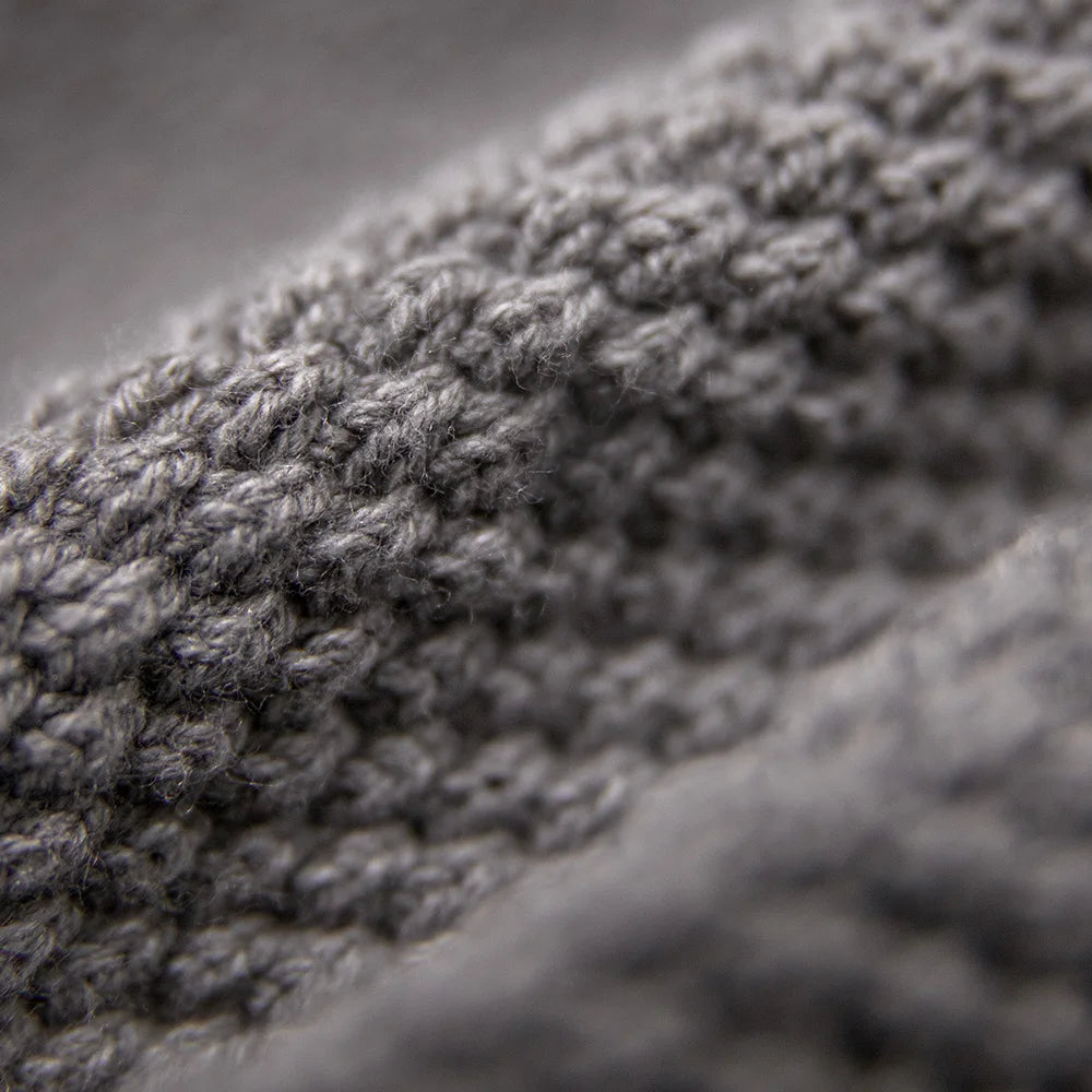 Sweat en maille demi-zip à capuche homme