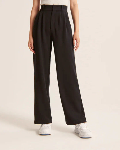 Pantalon tailleur jambe large femme – Michelle