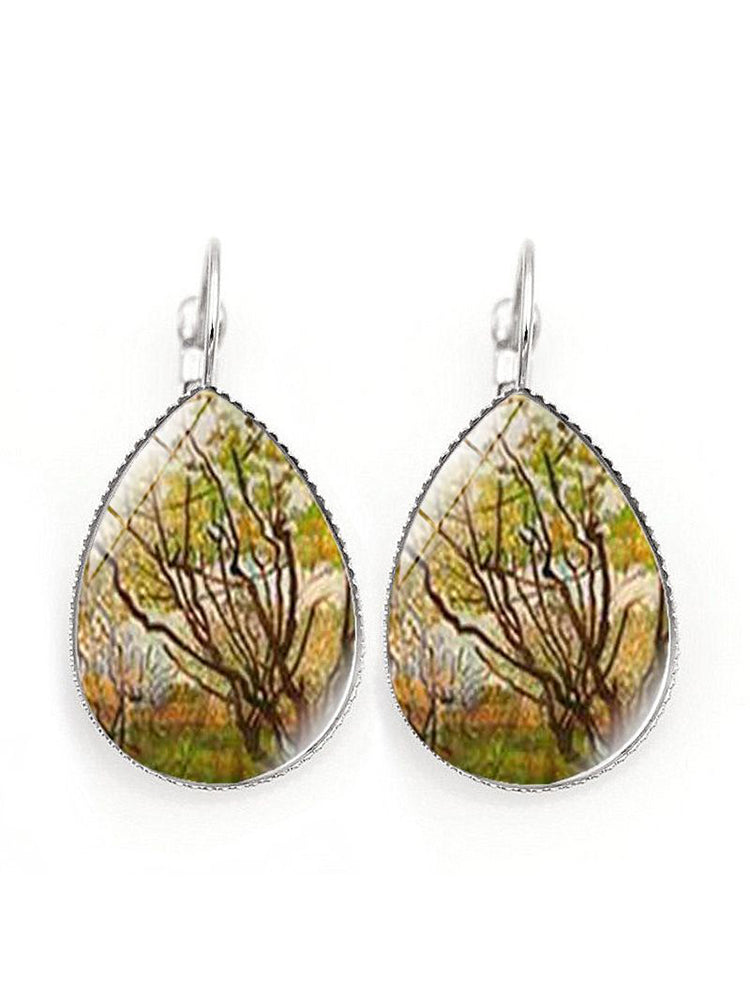 Boucles d'oreilles vintage art Van Gogh femme