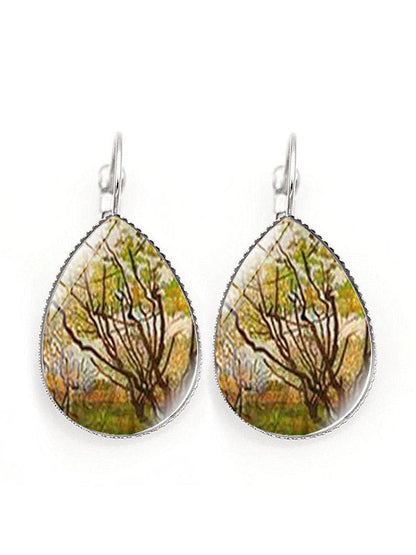Boucles d'oreilles vintage art Van Gogh femme