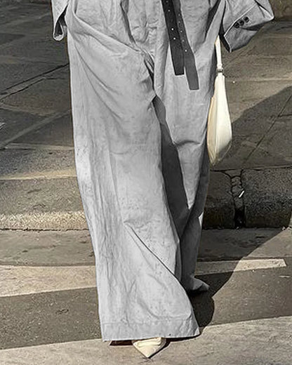 Margaret - ensemble deux pièces de couleur unie avec haut tubulaire et gilet extérieur