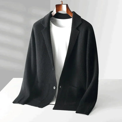 Cardigan en laine mérinos homme – Stéphane