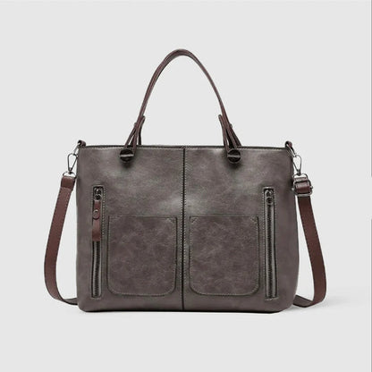 Sac en cuir végétal multi-compartiments femme – Verona