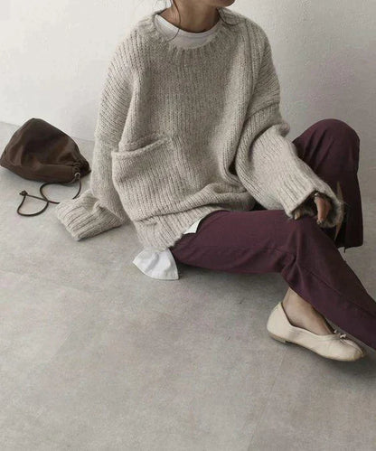 Pull oversize à poches femme – Emma