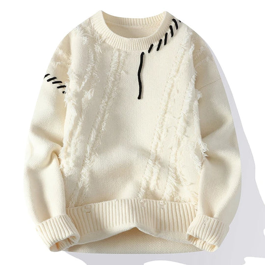 Pull col roulé homme