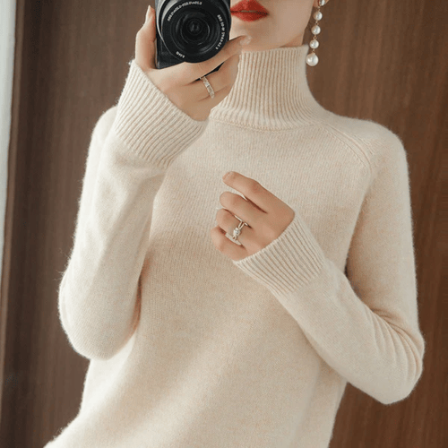 Pull col roulé uni femme – Michelle