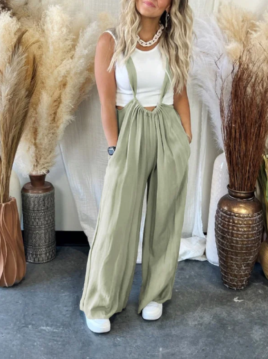 Combinaison ample unie douce femme