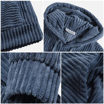 Sweat à capuche en velours