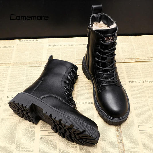 Bottes d'hiver en cuir femme – Delphine