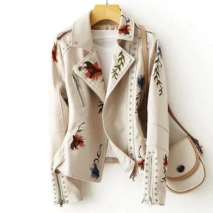 Veste en cuir femme