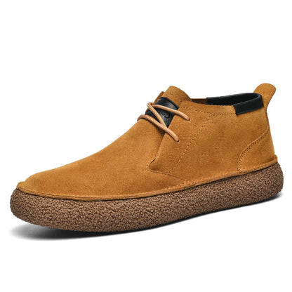 Bottes en cuir et daim homme