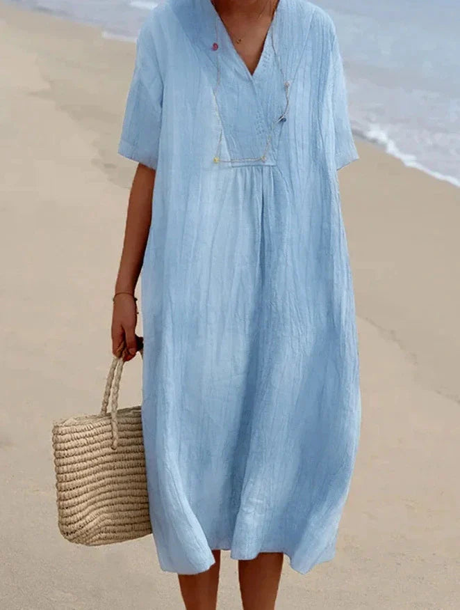 Robe en lin et coton femme – Kary