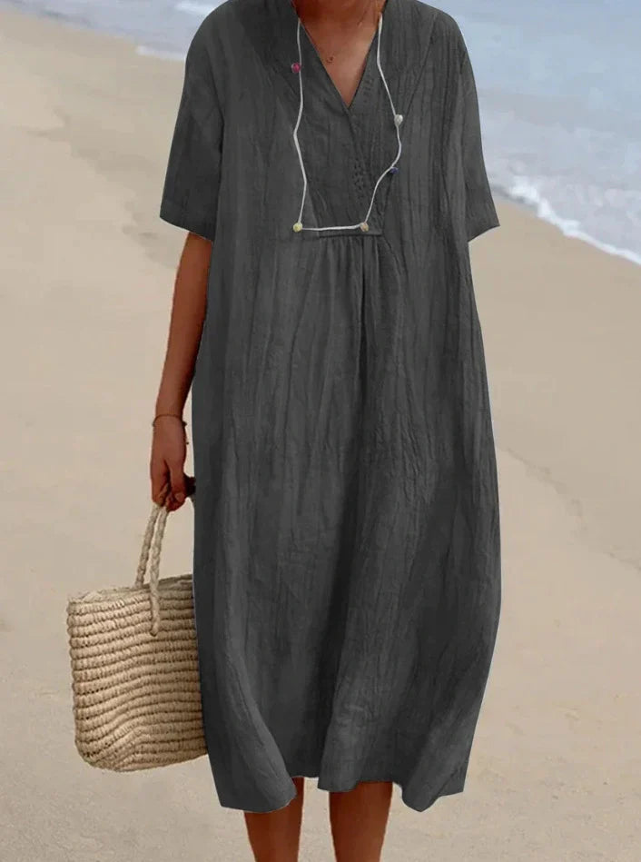 Robe en lin et coton femme – Kary