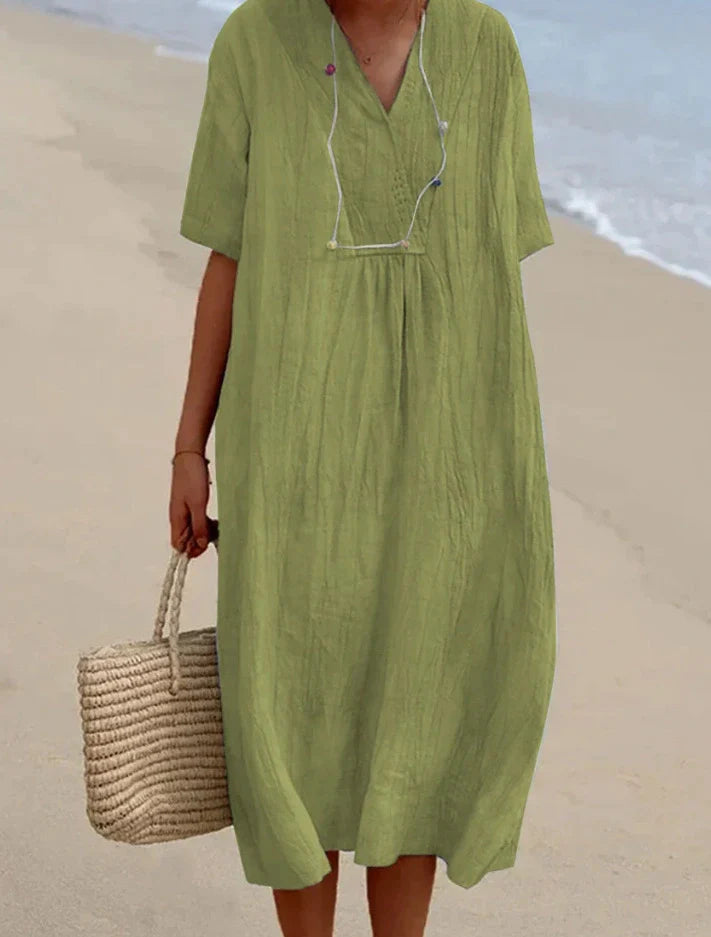 Robe en lin et coton femme – Kary