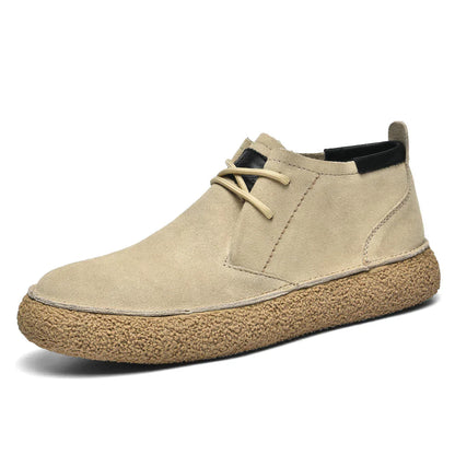 Bottes en cuir et daim homme