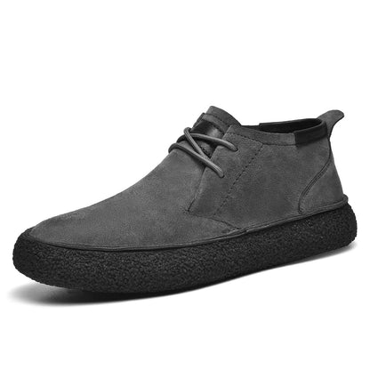 Bottes en cuir et daim homme