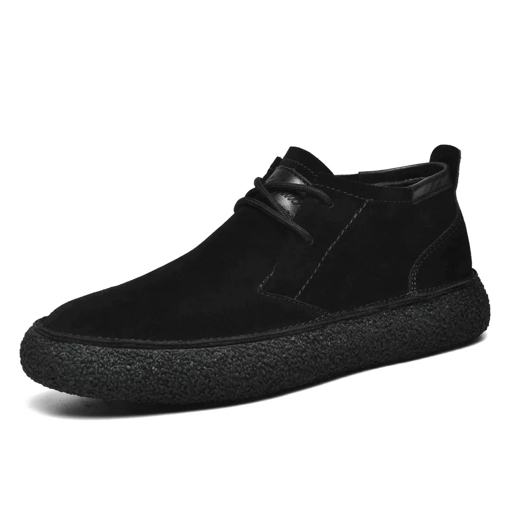 Bottes en cuir et daim homme