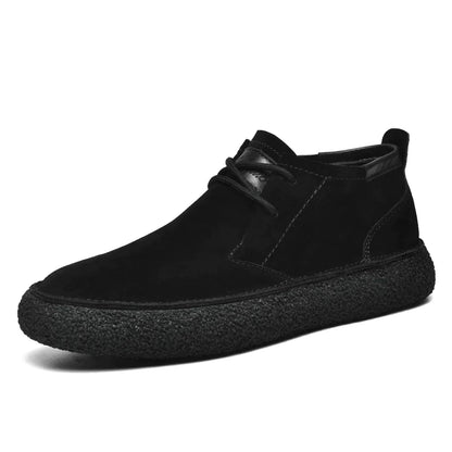 Bottes en cuir et daim homme