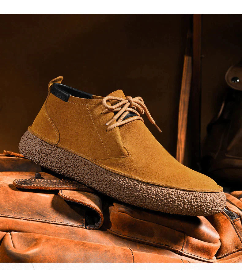 Bottes en cuir et daim homme