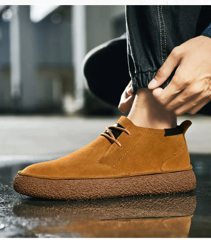 Bottes en cuir et daim homme