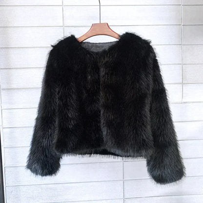Manteau d'hiver effet fourrure femme – Elena