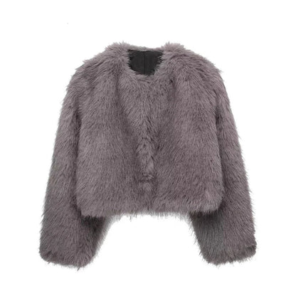 Manteau d'hiver effet fourrure femme – Elena
