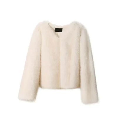 Manteau d'hiver effet fourrure femme – Elena