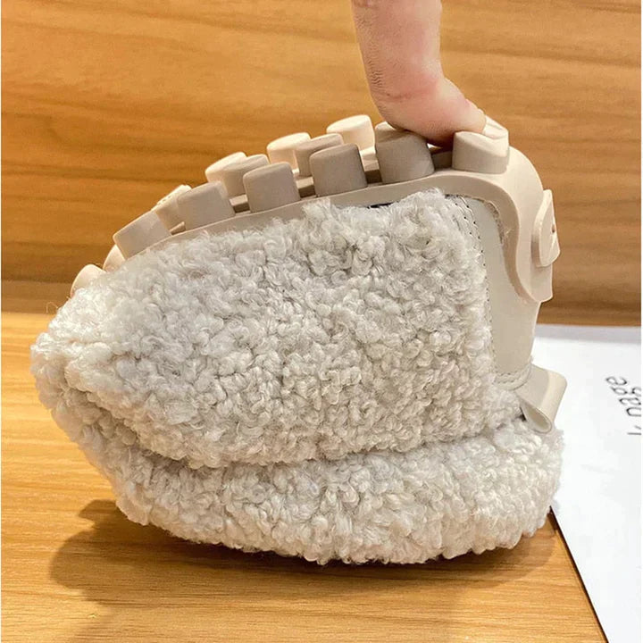 Mocassins en peluche semelle antidérapante – Arielle