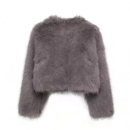 Manteau d'hiver effet fourrure femme – Elena