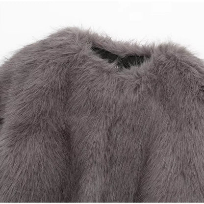Manteau d'hiver effet fourrure femme – Elena