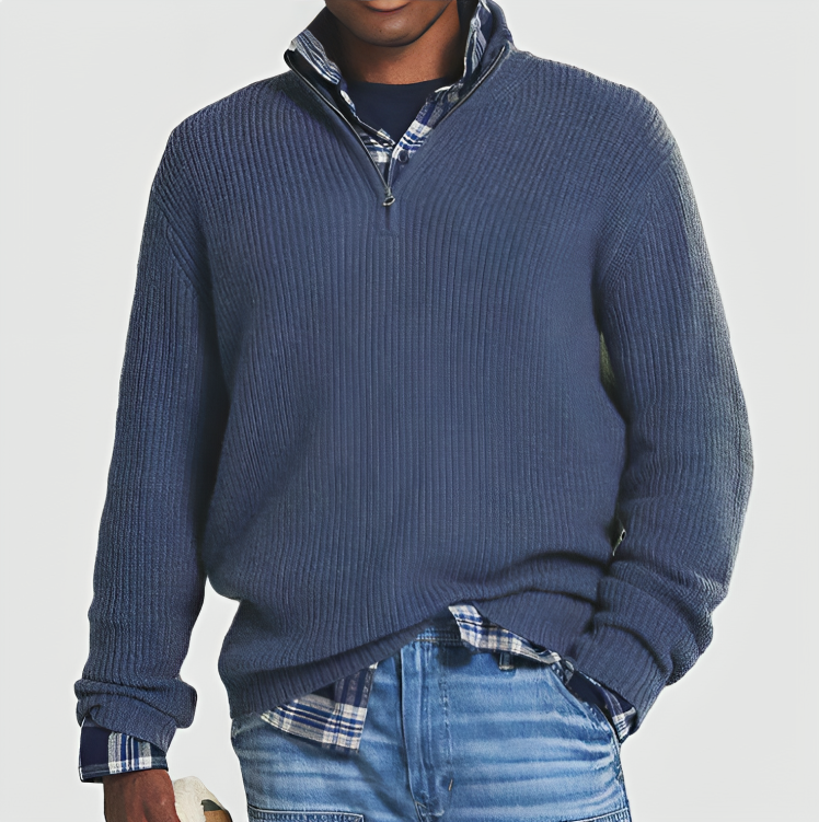 Pull zippé décontracté homme – Henry