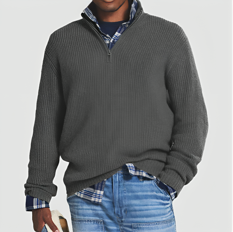 Pull zippé décontracté homme – Henry