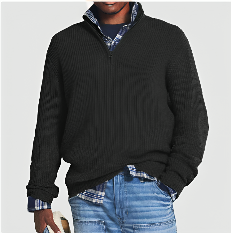 Pull zippé décontracté homme – Henry