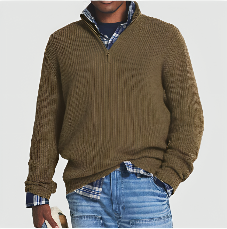 Pull zippé décontracté homme – Henry