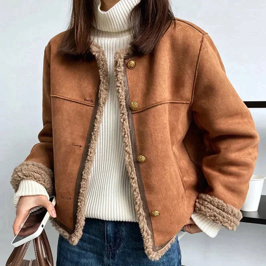 Veste sherpa polaire femme