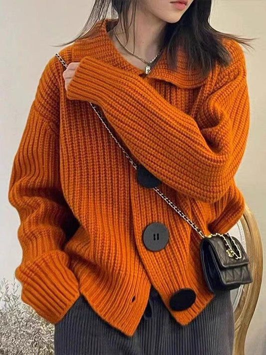 Pull uni manches longues élégant femme – Julia