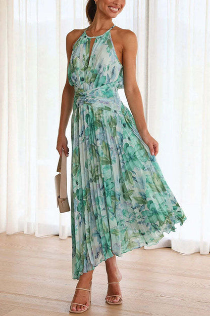 Robe midi plissée fleurie femme – Forecast